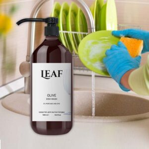 Средство для посуды LEAF 1000 мл  OLIVE