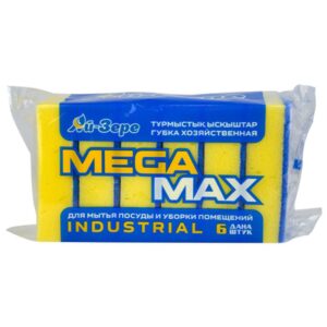 Губки хозяйственная MEGA MAX 6шт Ай-Зере