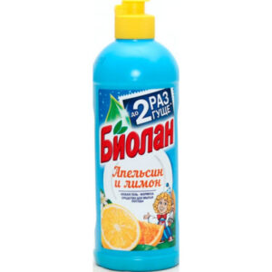 Средство для мытья посуды Биолан Апельсин и лимон 450 мл
