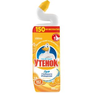Чистящее средство ТУАЛЕТНЫЙ УТЕНОК Цитрусовый, 900 мл