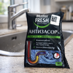 Master Fresh Антизасор порошок для устранения засоров (70 г)