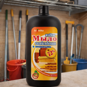 Жидкое мыло Аромика хозяйственное 72% антибактериальное, 1100 мл