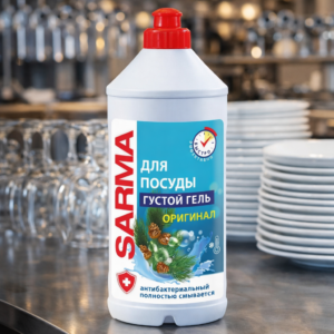 Гель для мытья посуды "Sarma" 7-в-1, оригинал, 500мл