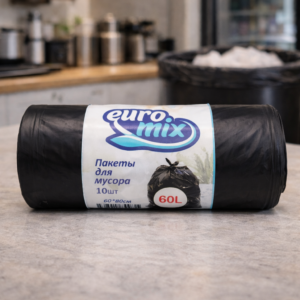 Мешки для мусора  Евромикс 60 л.10 шт. 60*80 см